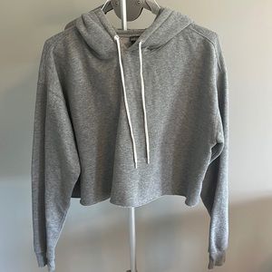 Target cropped sweatshirt, light grey - size xl